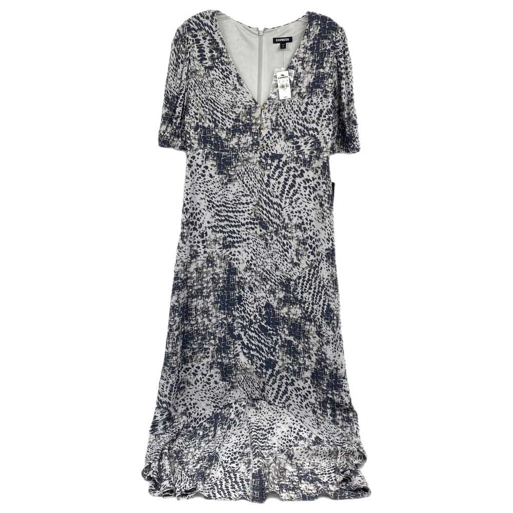 Express Gray Spotted Hi-Low Maxi Dress | Women’s Size S